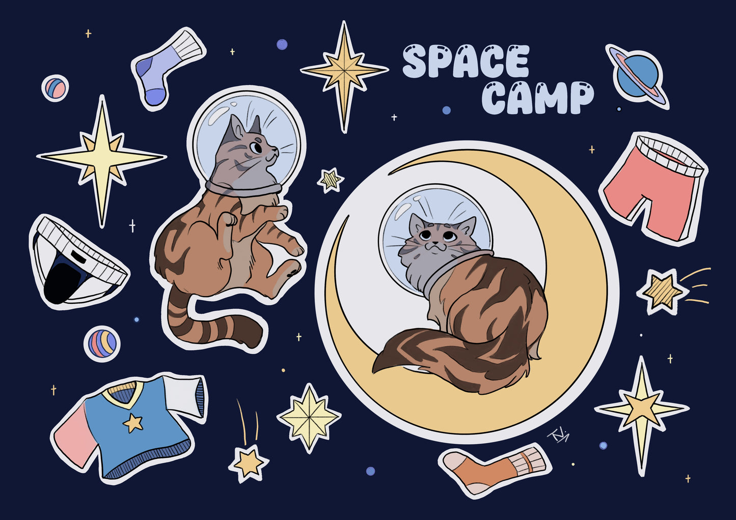 Sticker Sheet "Space Camp"