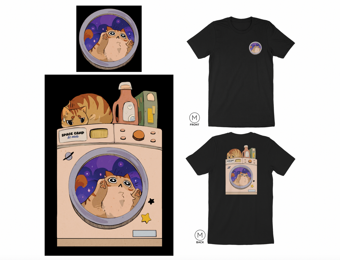 Space Camp T-shirt (Black)