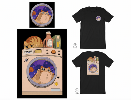 Space Camp T-shirt (Black)