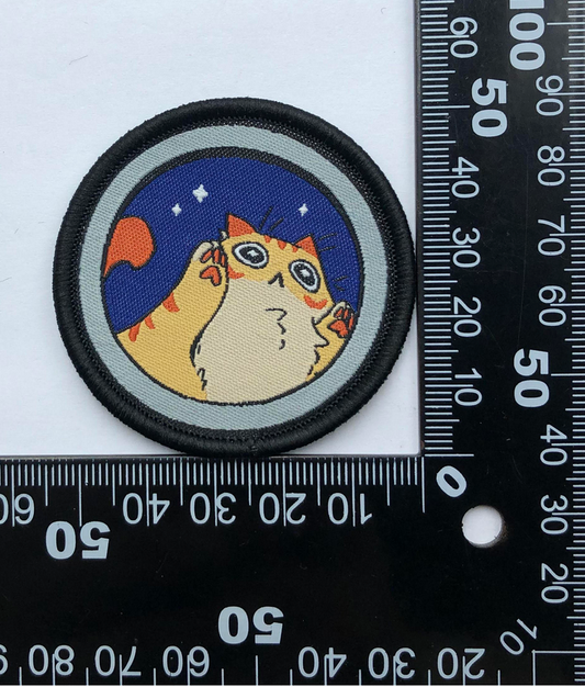 Cat in Washer "Space Camp" patch