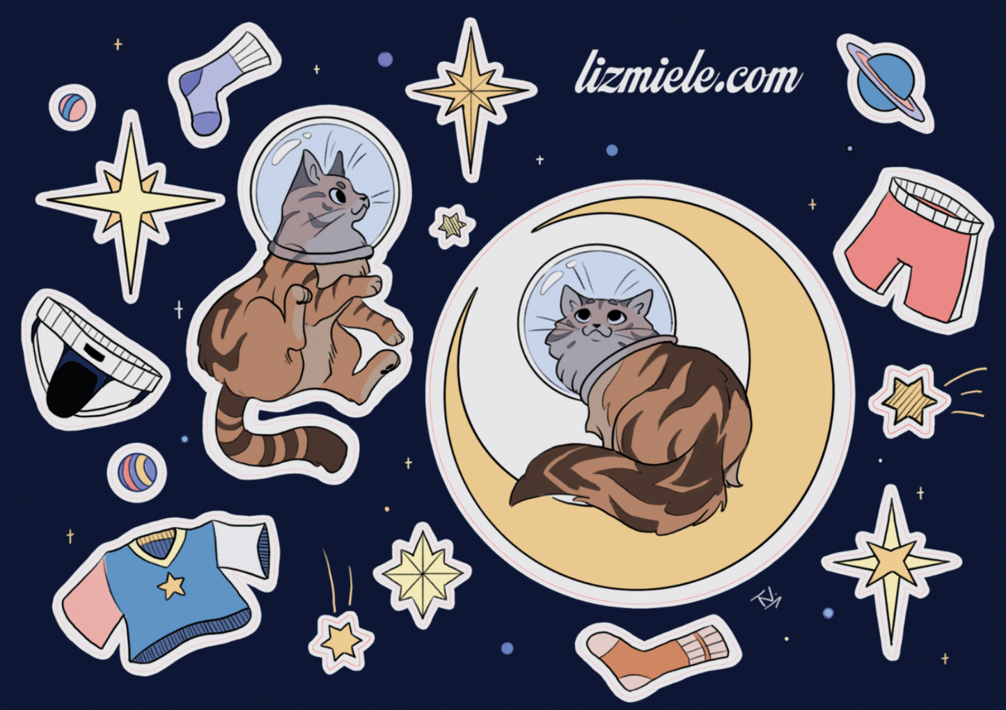 Ghost and Lunchbox in Laundry Space design Sticker Sheet