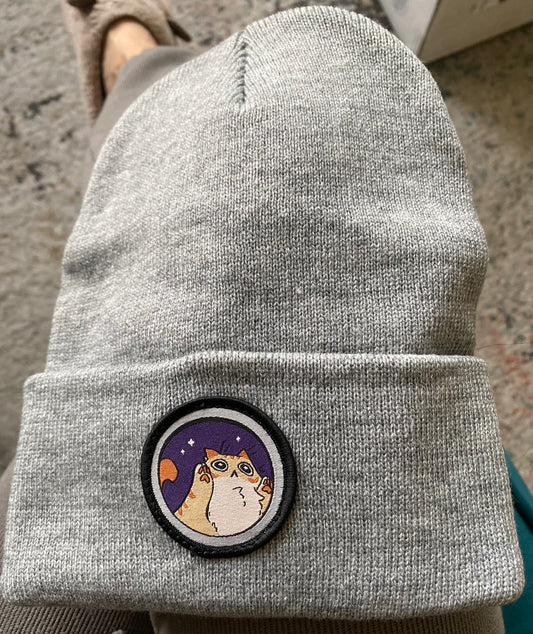 Cat in Washer "Space Camp" Beanie Hat